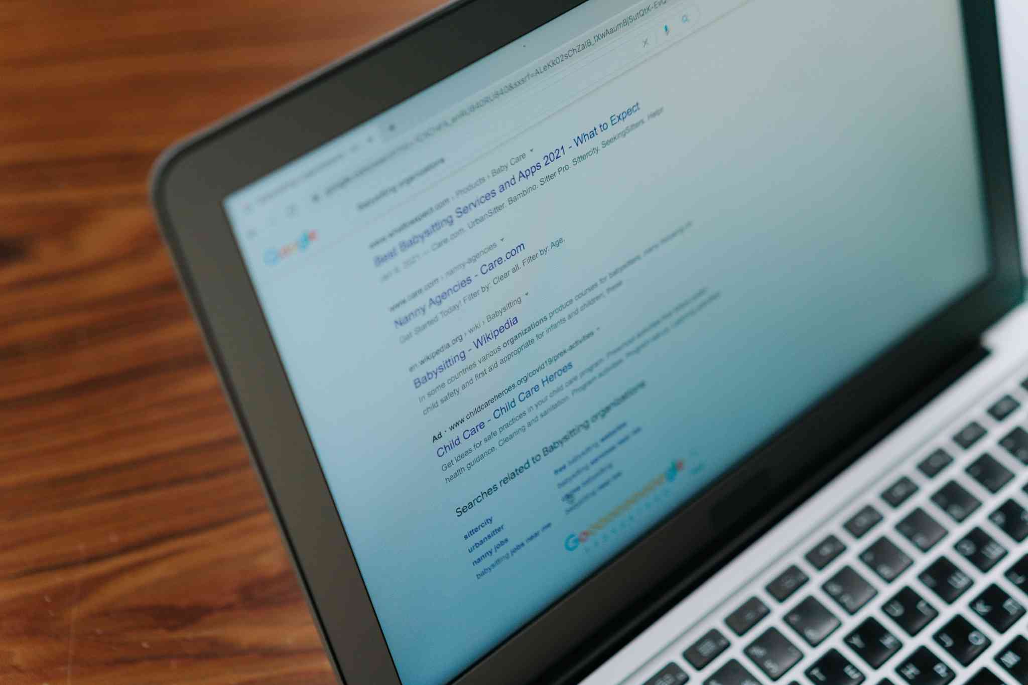 google search result and ranking